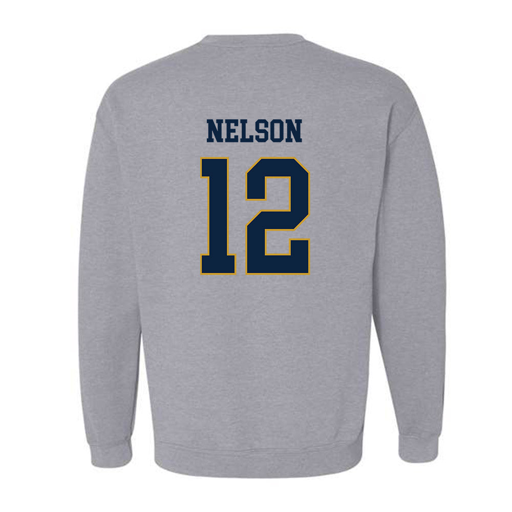 Notre Dame - NCAA Men's Ice Hockey : Henry Nelson - Classic Fashion Shersey Crewneck Sweatshirt