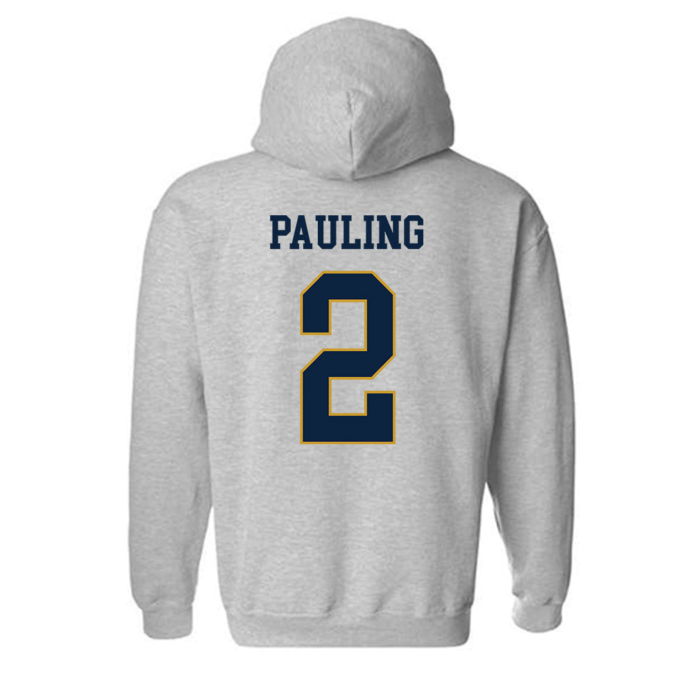 Notre Dame - NCAA Football : William Pauling - Classic Fashion Shersey Hooded Sweatshirt-1
