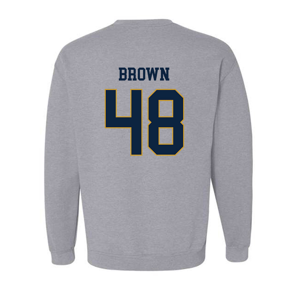 Notre Dame - NCAA Football : Mick Brown - Classic Fashion Shersey Crewneck Sweatshirt-1