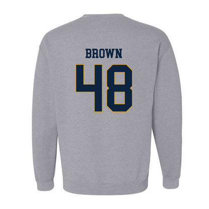 Notre Dame - NCAA Football : Mick Brown - Classic Fashion Shersey Crewneck Sweatshirt-1