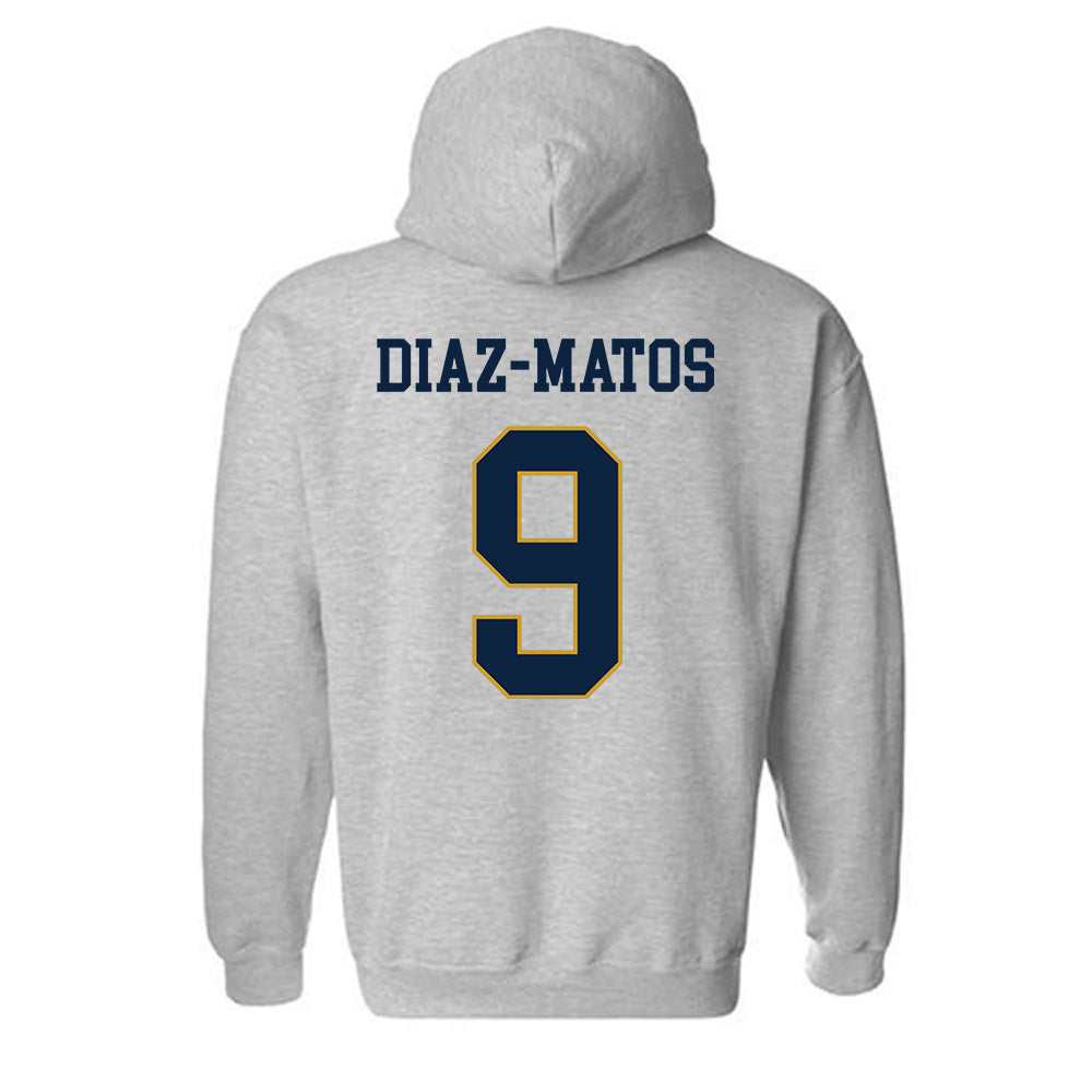 Notre Dame - NCAA Men's Lacrosse : Aidan Diaz-Matos - Classic Fashion Shersey Hooded Sweatshirt-1