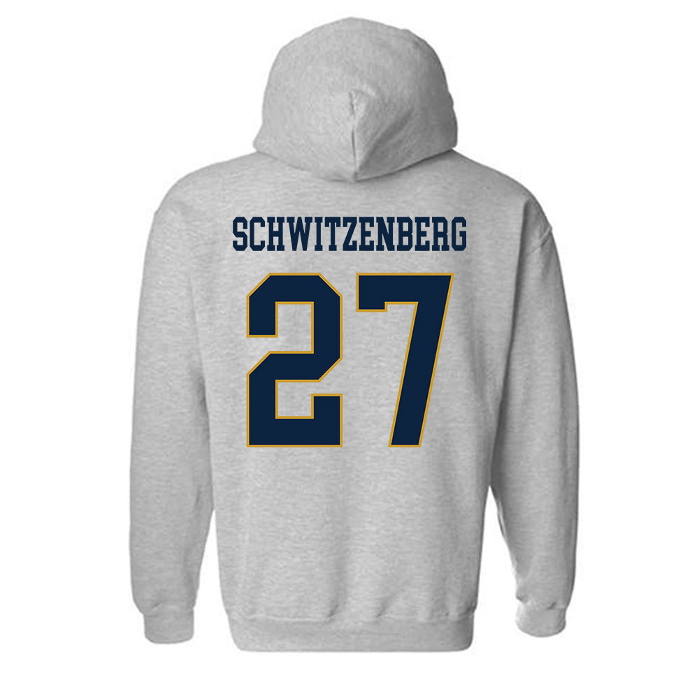 Notre Dame - NCAA Men's Lacrosse : Nate Schwitzenberg - Classic Fashion Shersey Hooded Sweatshirt-1