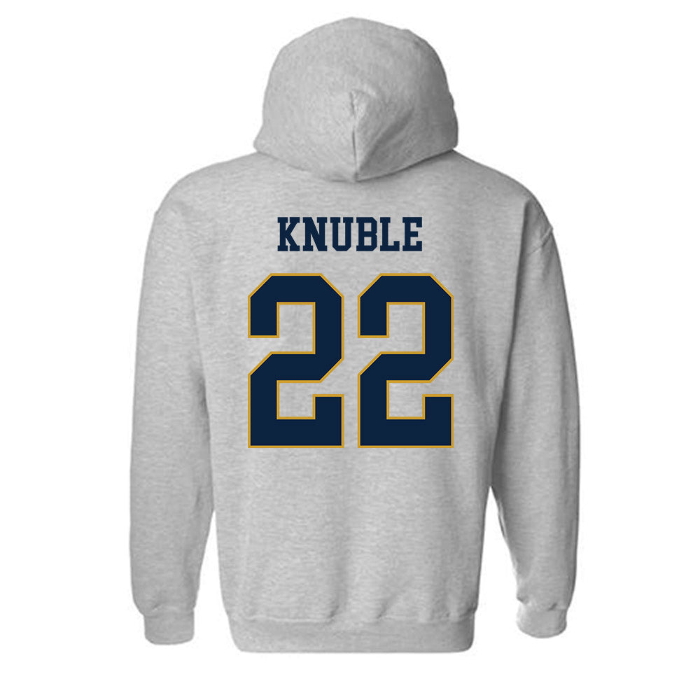 Notre Dame - NCAA Men's Ice Hockey : Cole Knuble - Classic Fashion Shersey Hooded Sweatshirt