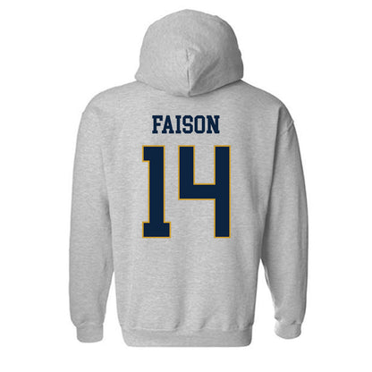 Notre Dame - NCAA Men's Lacrosse : Jordan Faison - Classic Fashion Shersey Hooded Sweatshirt-1