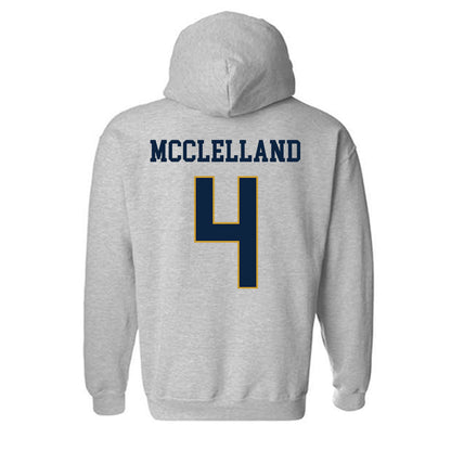 Notre Dame - NCAA Women's Lacrosse : Ellie McClelland - Classic Fashion Shersey Hooded Sweatshirt-1