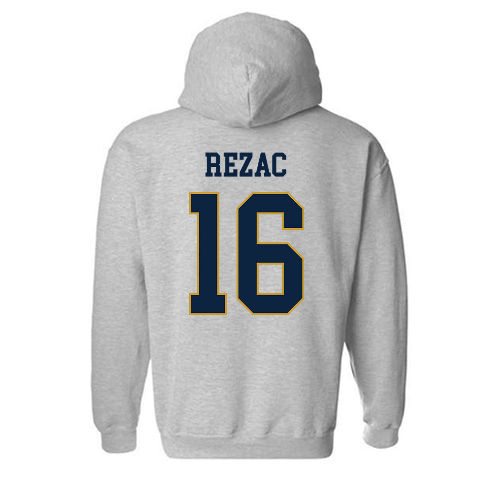 Notre Dame - NCAA Football : Anthony Rezac - Classic Fashion Shersey Hooded Sweatshirt-1