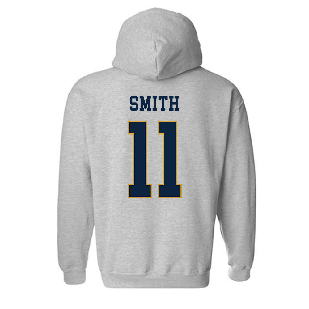 Notre Dame - NCAA Football : KK Smith - Classic Fashion Shersey Hooded Sweatshirt-1