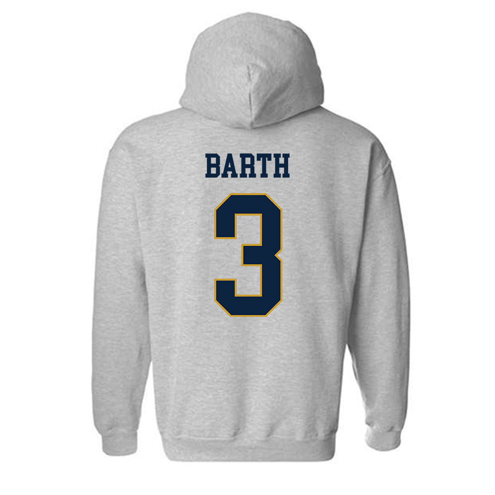 Notre Dame - NCAA Baseball : Mason Barth - Classic Fashion Shersey Hooded Sweatshirt-1