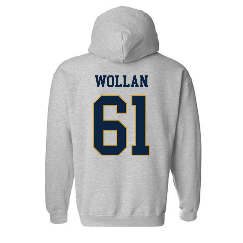 Notre Dame - NCAA Football : Robbie Wollan - Classic Fashion Shersey Hooded Sweatshirt-1