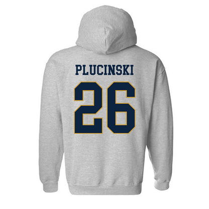 Notre Dame - NCAA Men's Ice Hockey : Zach Plucinski - Classic Fashion Shersey Hooded Sweatshirt