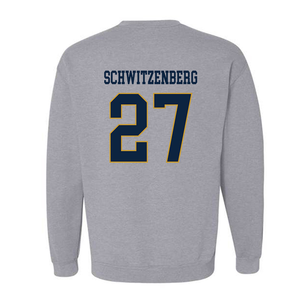 Notre Dame - NCAA Men's Lacrosse : Nate Schwitzenberg - Classic Fashion Shersey Crewneck Sweatshirt-1