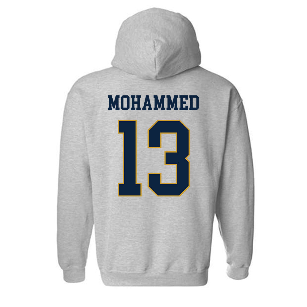 Notre Dame - NCAA Men's Basketball : Sir Mohammed - Classic Fashion Shersey Hooded Sweatshirt-1