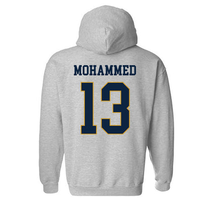 Notre Dame - NCAA Men's Basketball : Sir Mohammed - Classic Fashion Shersey Hooded Sweatshirt-1