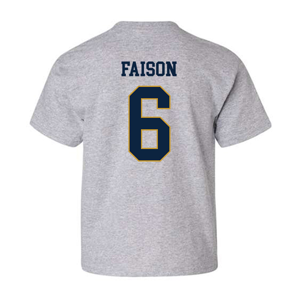 Notre Dame - NCAA Football : Jordan Faison - Classic Fashion Shersey Youth T-Shirt-1