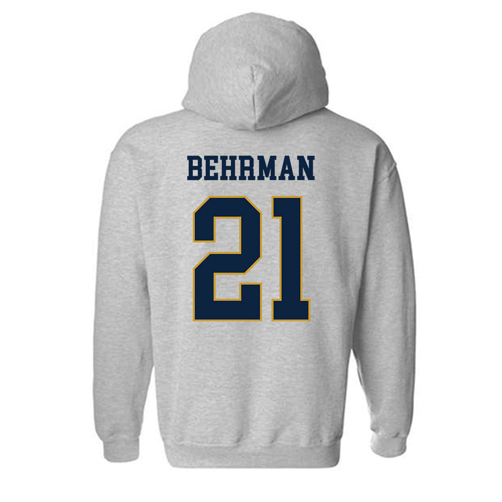 Notre Dame - NCAA Men's Lacrosse : Brock Behrman - Classic Fashion Shersey Hooded Sweatshirt