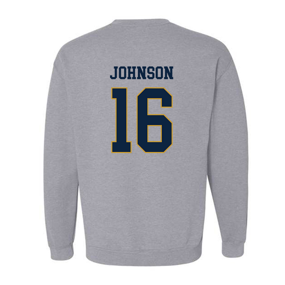 Notre Dame - NCAA Football : Tae Johnson - Classic Fashion Shersey Crewneck Sweatshirt-1
