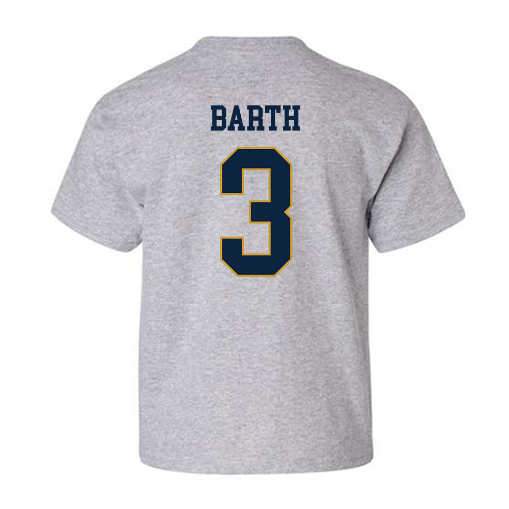 Notre Dame - NCAA Baseball : Mason Barth - Classic Fashion Shersey Youth T-Shirt-1
