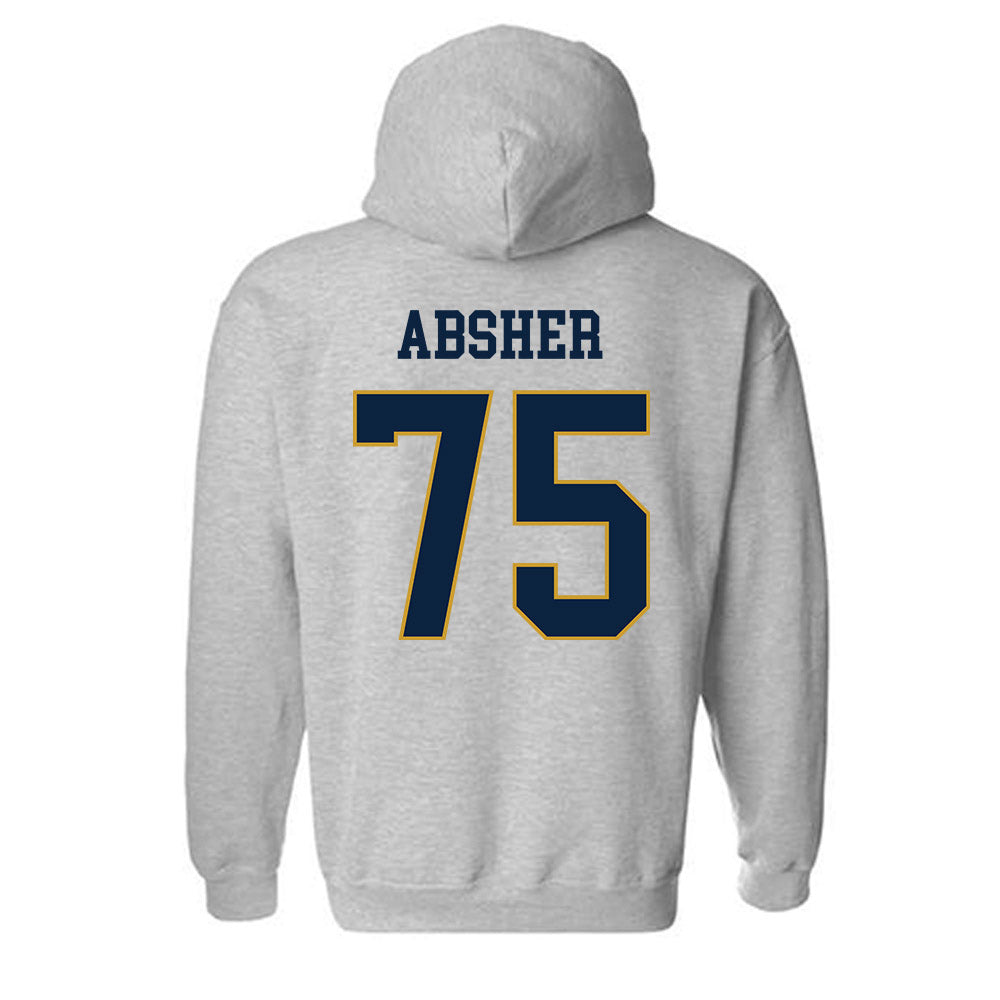 Notre Dame - NCAA Football : Sullivan Absher - Classic Fashion Shersey Hooded Sweatshirt-1