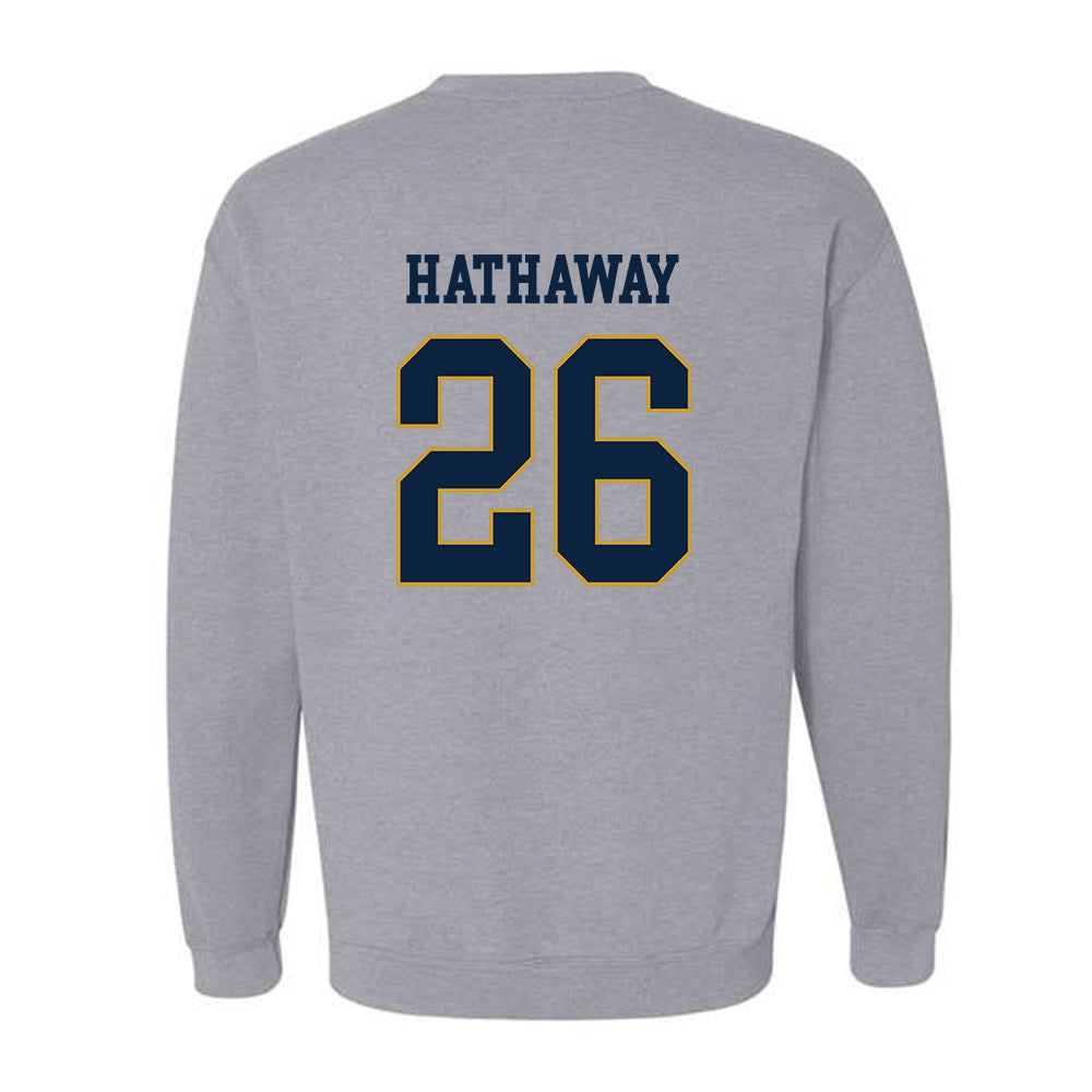  - NCAA Women's Soccer : Melinda Hathaway - Classic Fashion Shersey Crewneck Sweatshirt-1