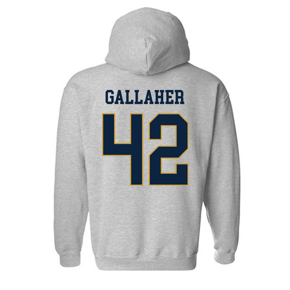 Notre Dame - NCAA Men's Lacrosse : Christian Gallaher - Classic Fashion Shersey Hooded Sweatshirt-1