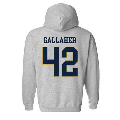 Notre Dame - NCAA Men's Lacrosse : Christian Gallaher - Classic Fashion Shersey Hooded Sweatshirt-1