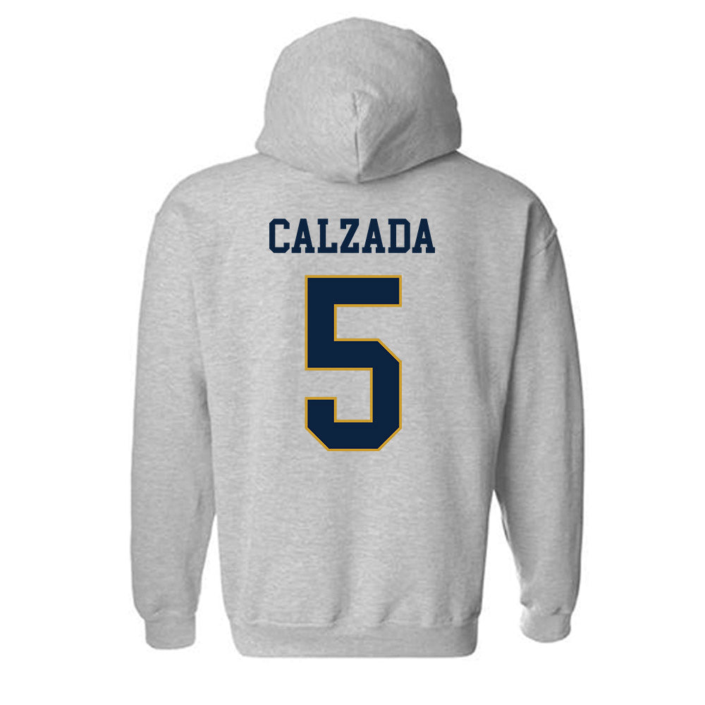 Notre Dame - NCAA Women's Soccer : Carolyn Calzada - Classic Fashion Shersey Hooded Sweatshirt-1