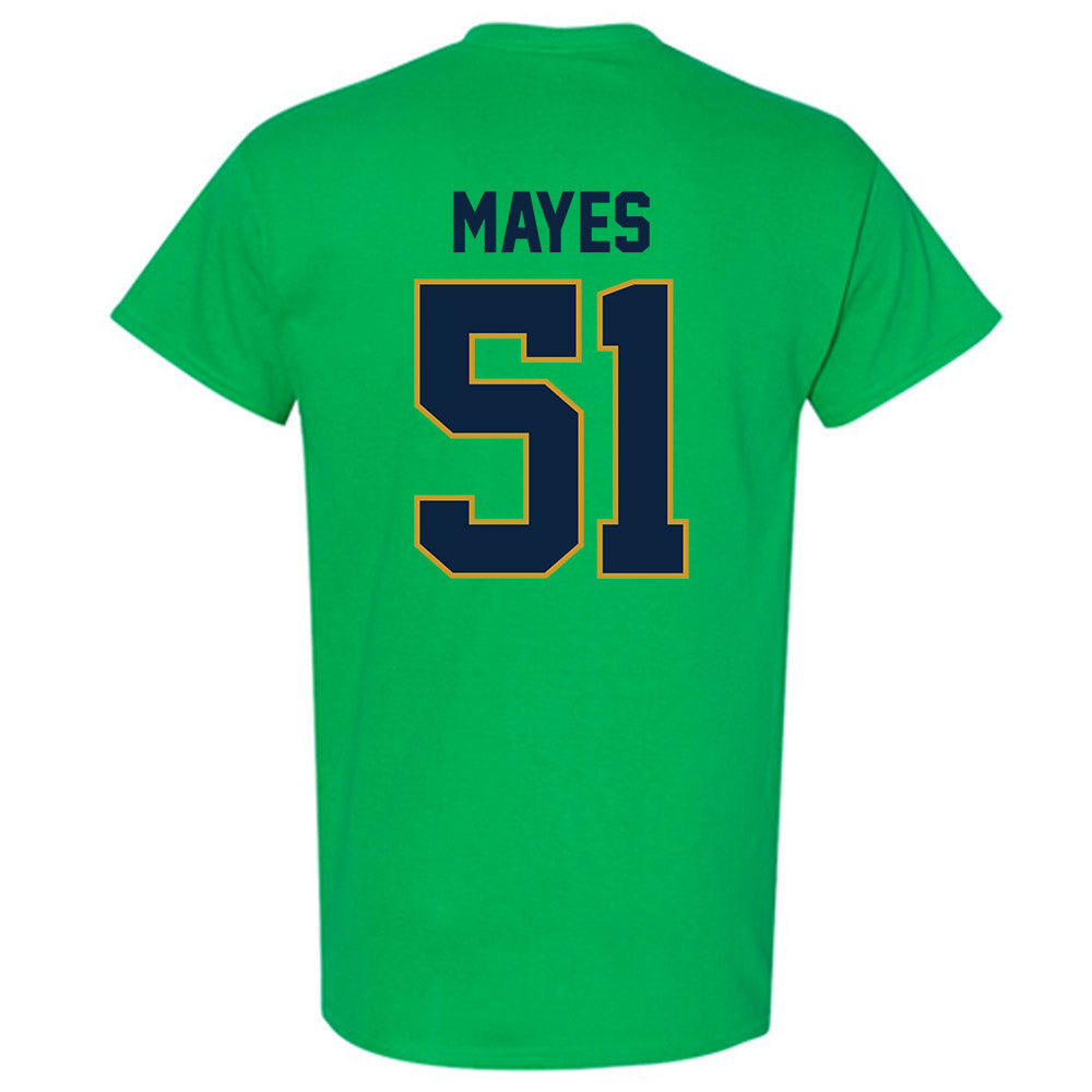 Notre Dame - NCAA Baseball : Justin Mayes - Sports Shersey T-Shirt-1