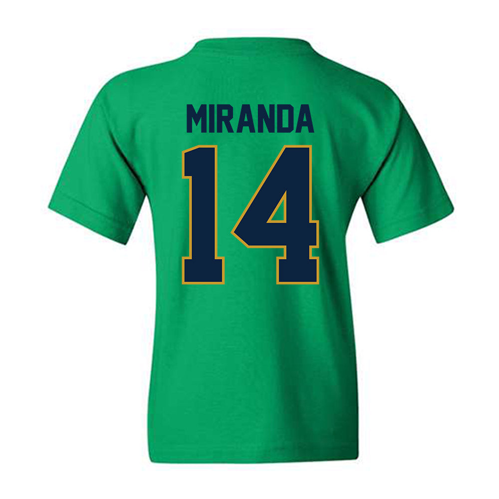Notre Dame - NCAA Baseball : Shane Miranda - Sports Shersey Youth T-Shirt-1