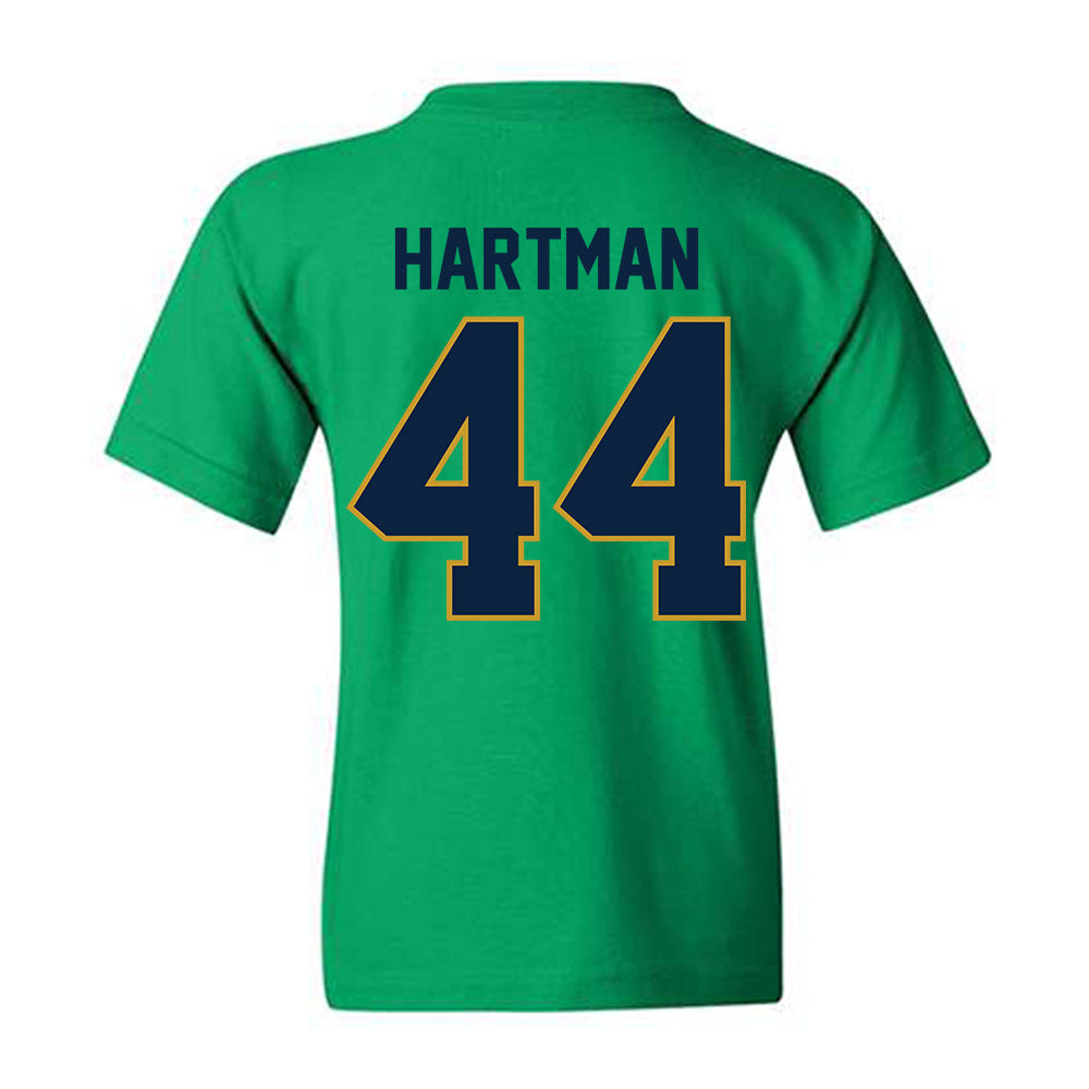 Notre Dame - NCAA Baseball : Trent Hartman - Sports Shersey Youth T-Shirt-1