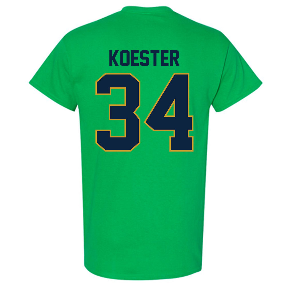 Notre Dame - NCAA Baseball : Brady Koester - Sports Shersey T-Shirt-1