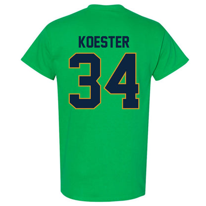 Notre Dame - NCAA Baseball : Brady Koester - Sports Shersey T-Shirt-1