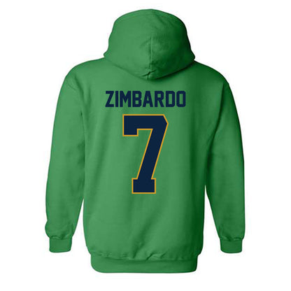 Notre Dame - NCAA Baseball : Jared Zimbardo - Sports Shersey Hooded Sweatshirt