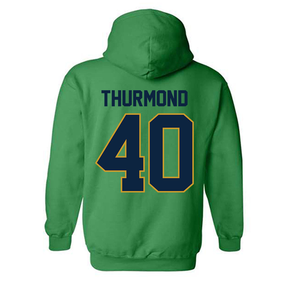 Notre Dame - NCAA Baseball : Eli Thurmond - Sports Shersey Hooded Sweatshirt-1