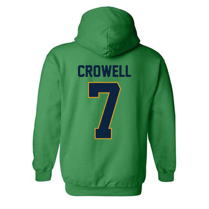 Notre Dame - NCAA Baseball : Caden Crowell - Sports Shersey Hooded Sweatshirt-1