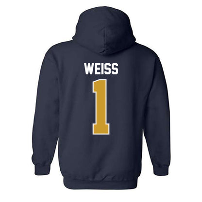 Notre Dame - NCAA Softball : Brianne Weiss - Sports Shersey Hooded Sweatshirt-1