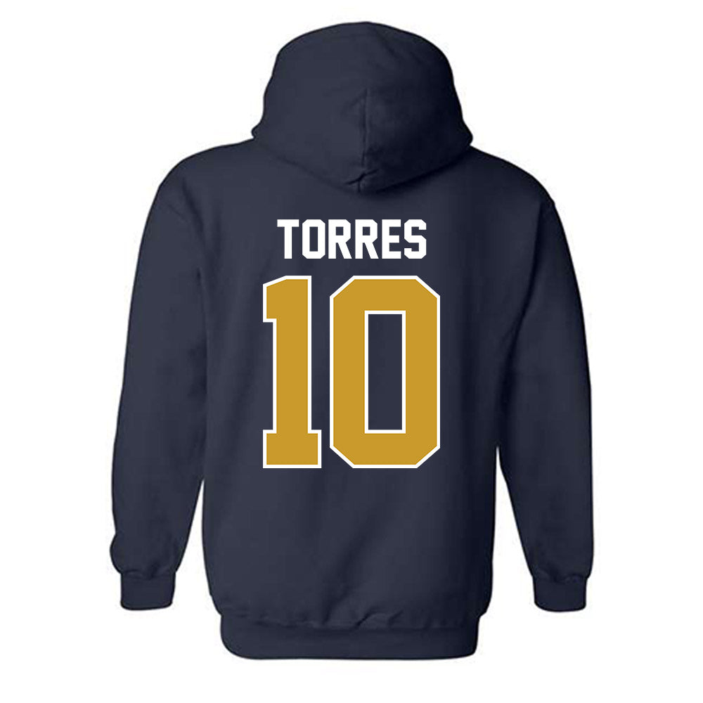 Notre Dame - NCAA Softball : Jillian Torres - Sports Shersey Hooded Sweatshirt-1