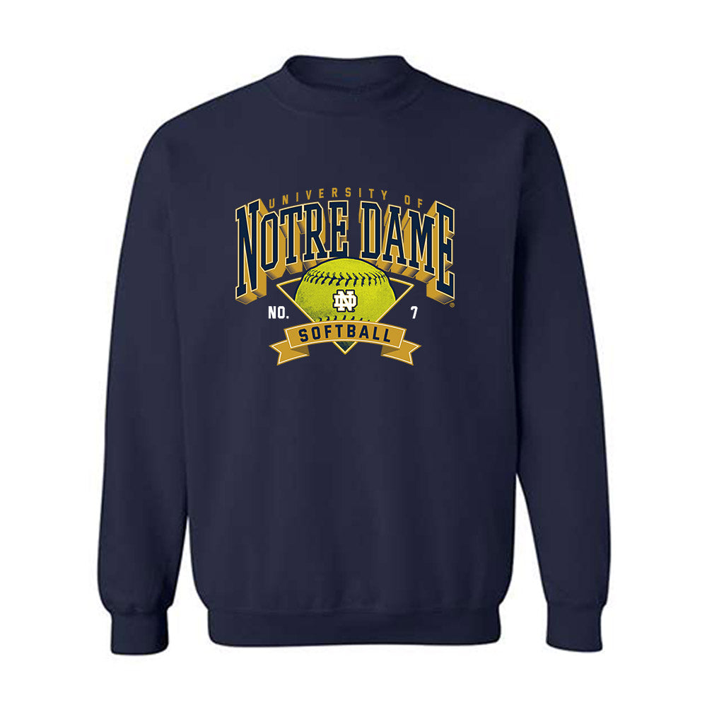 Notre Dame - NCAA Softball : Micaela Kastor - Sports Shersey Crewneck Sweatshirt-0