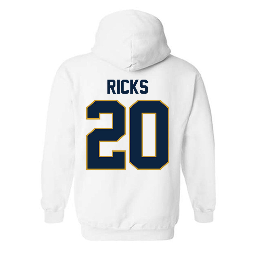 Notre Dame - NCAA Baseball : Caleb Ricks - Sports Shersey Hooded Sweatshirt-1
