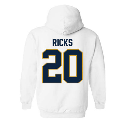 Notre Dame - NCAA Baseball : Caleb Ricks - Sports Shersey Hooded Sweatshirt-1