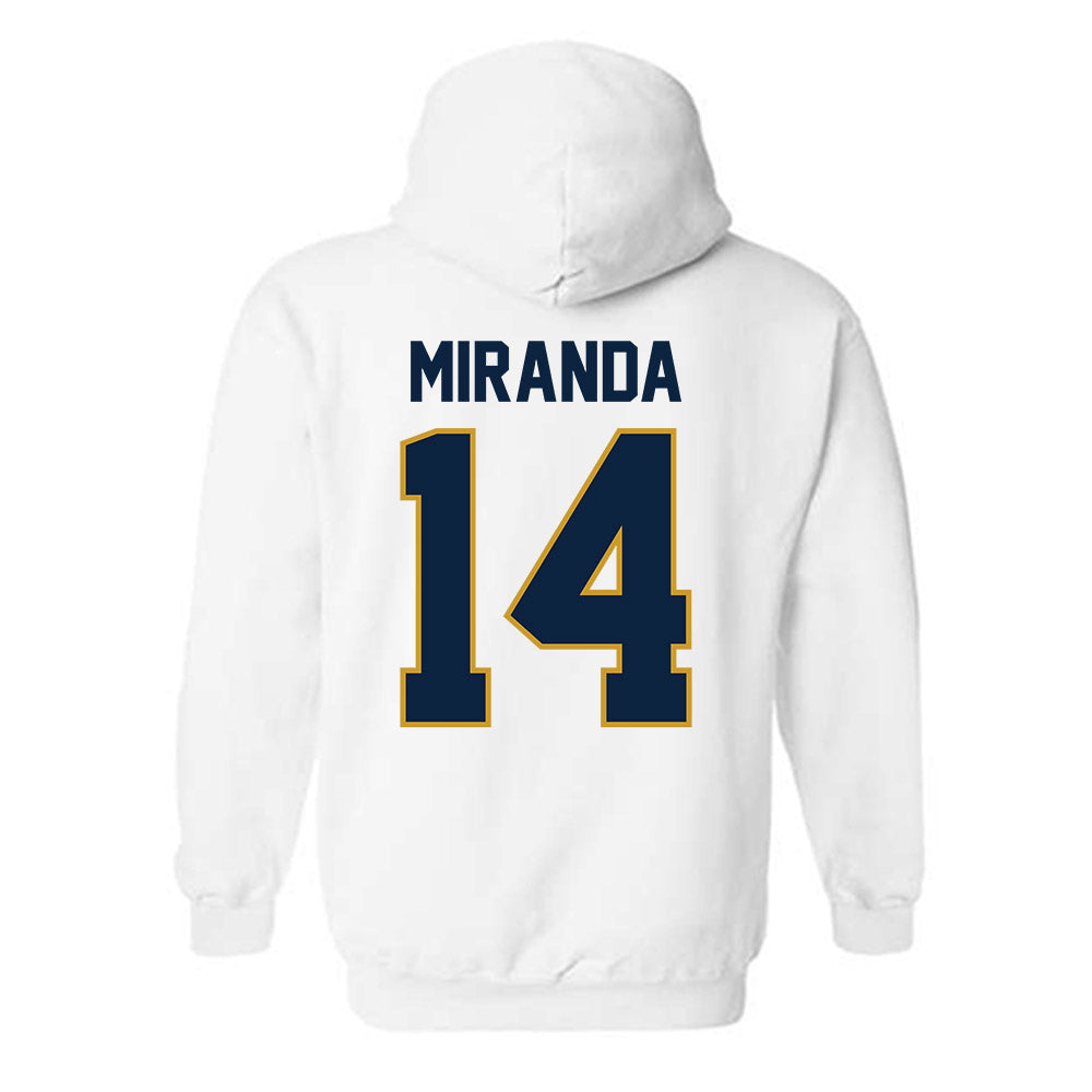 Notre Dame - NCAA Baseball : Shane Miranda - Sports Shersey Hooded Sweatshirt-1