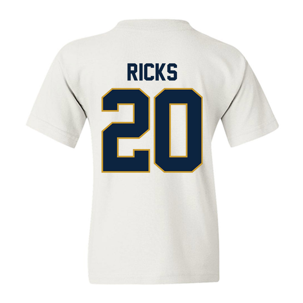 Notre Dame - NCAA Baseball : Caleb Ricks - Sports Shersey Youth T-Shirt-1