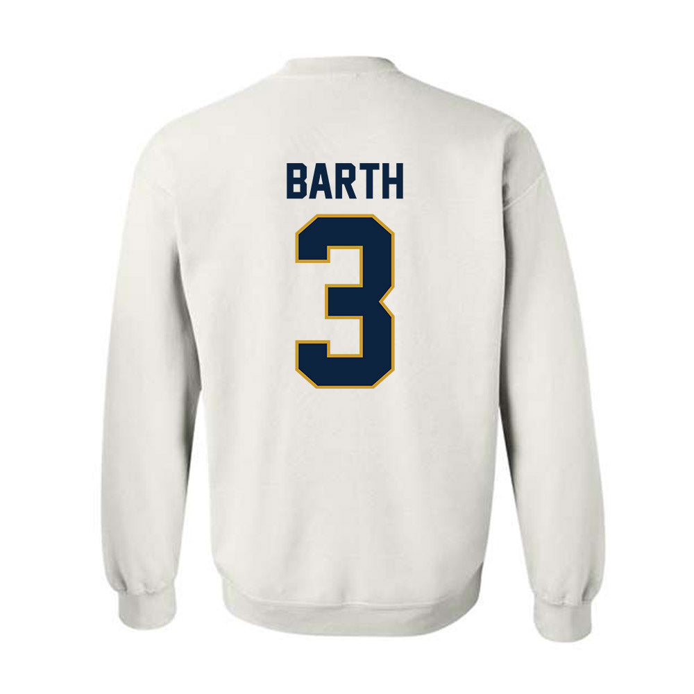 Notre Dame - NCAA Baseball : Mason Barth - Sports Shersey Crewneck Sweatshirt-1