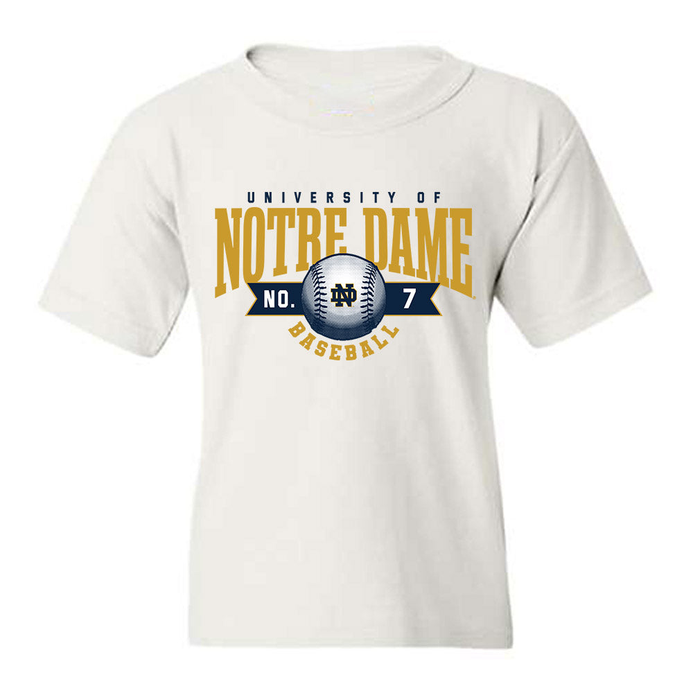 Notre Dame - NCAA Baseball : Caden Crowell - Sports Shersey Youth T-Shirt-0