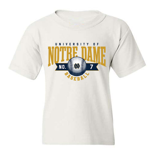Notre Dame - NCAA Baseball : Caden Crowell - Sports Shersey Youth T-Shirt-0