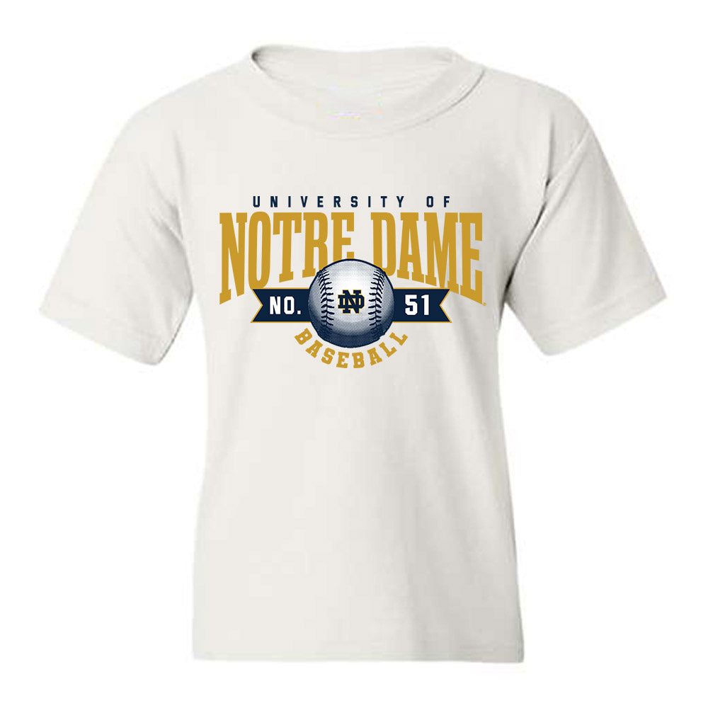 Notre Dame - NCAA Baseball : Justin Mayes - Sports Shersey Youth T-Shirt-0