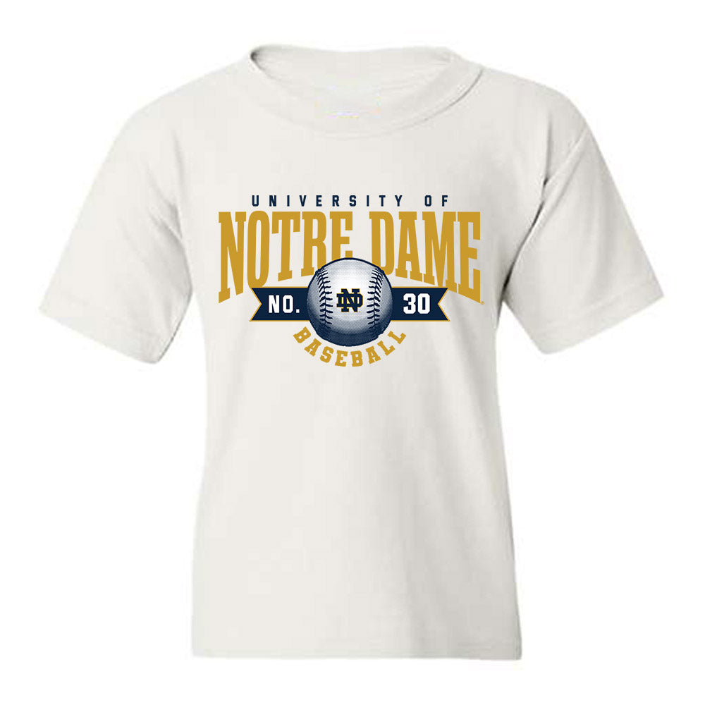 Notre Dame - NCAA Baseball : Xavier Hirsch - Sports Shersey Youth T-Shirt-0