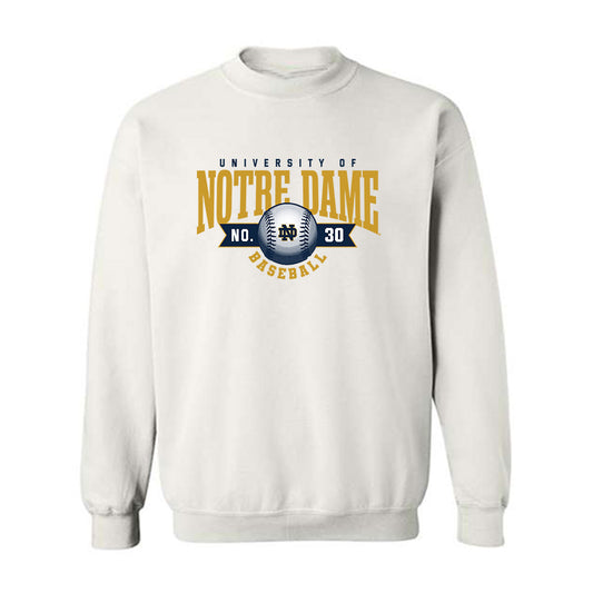 Notre Dame - NCAA Baseball : Xavier Hirsch - Sports Shersey Crewneck Sweatshirt-0
