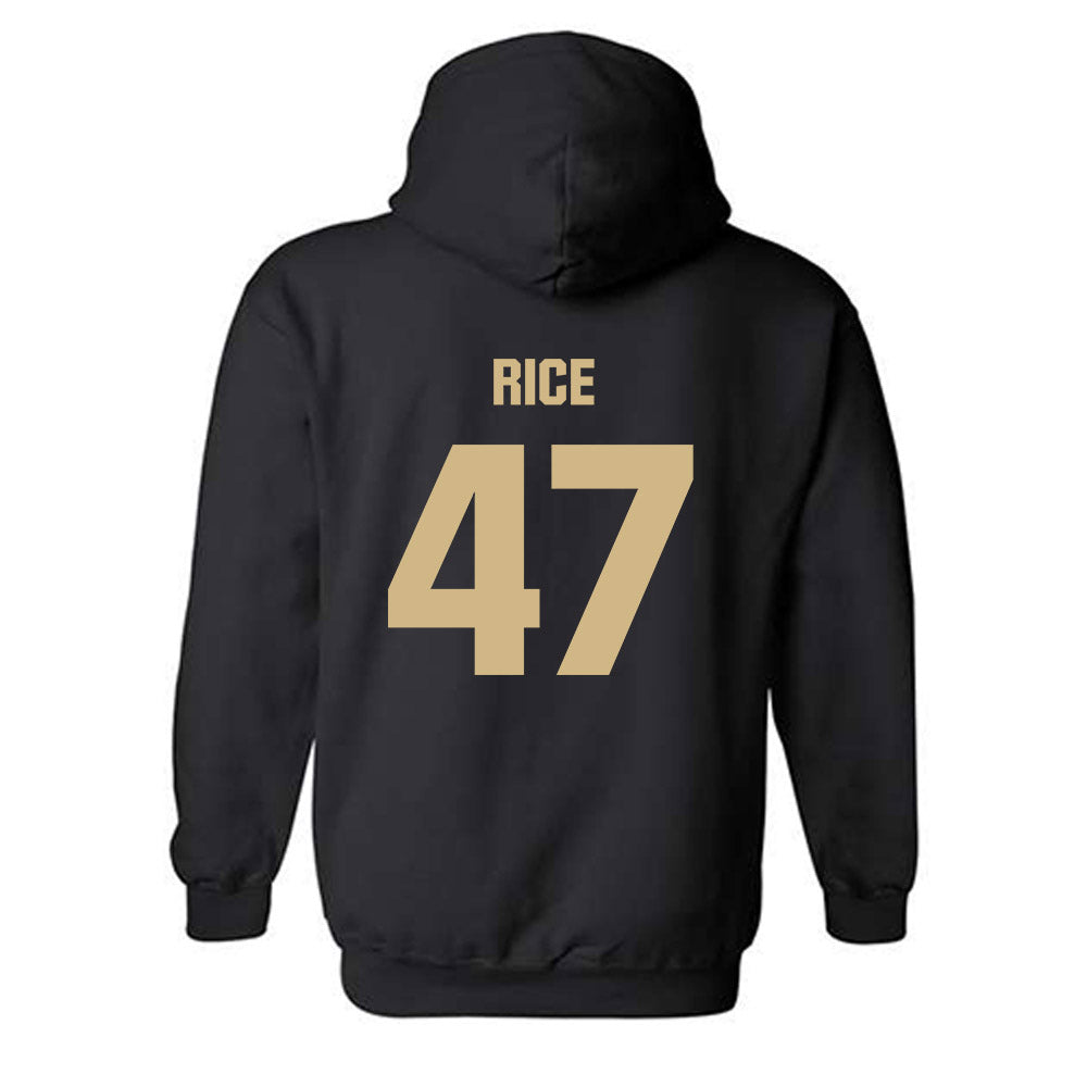 Wake Forest - NCAA Baseball : Cole Rice - Classic Shersey Hooded Sweatshirt-1