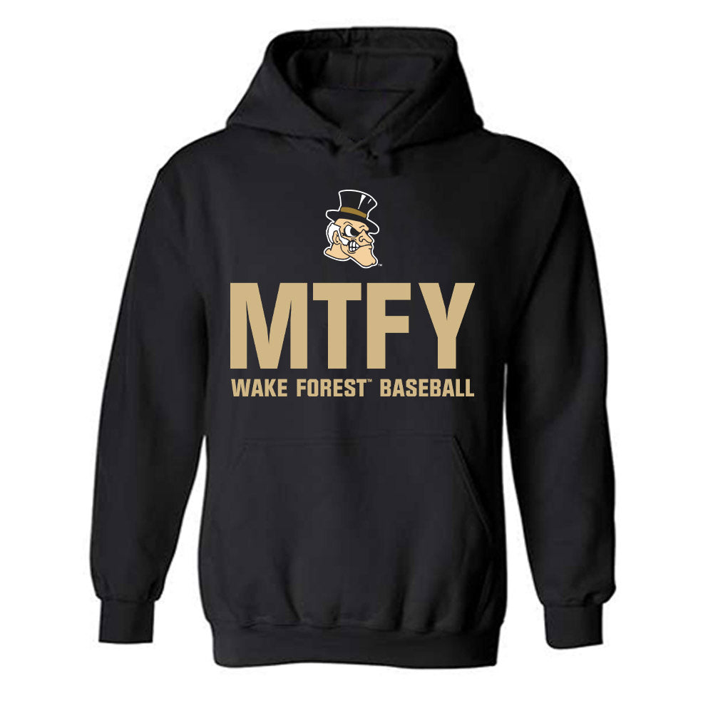 Wake Forest - NCAA Baseball : Robert Mitchell - Classic Shersey Hooded Sweatshirt-0