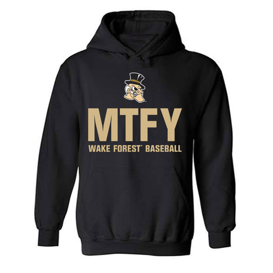 Wake Forest - NCAA Baseball : Zach Johnston - Hooded Sweatshirt Classic Shersey